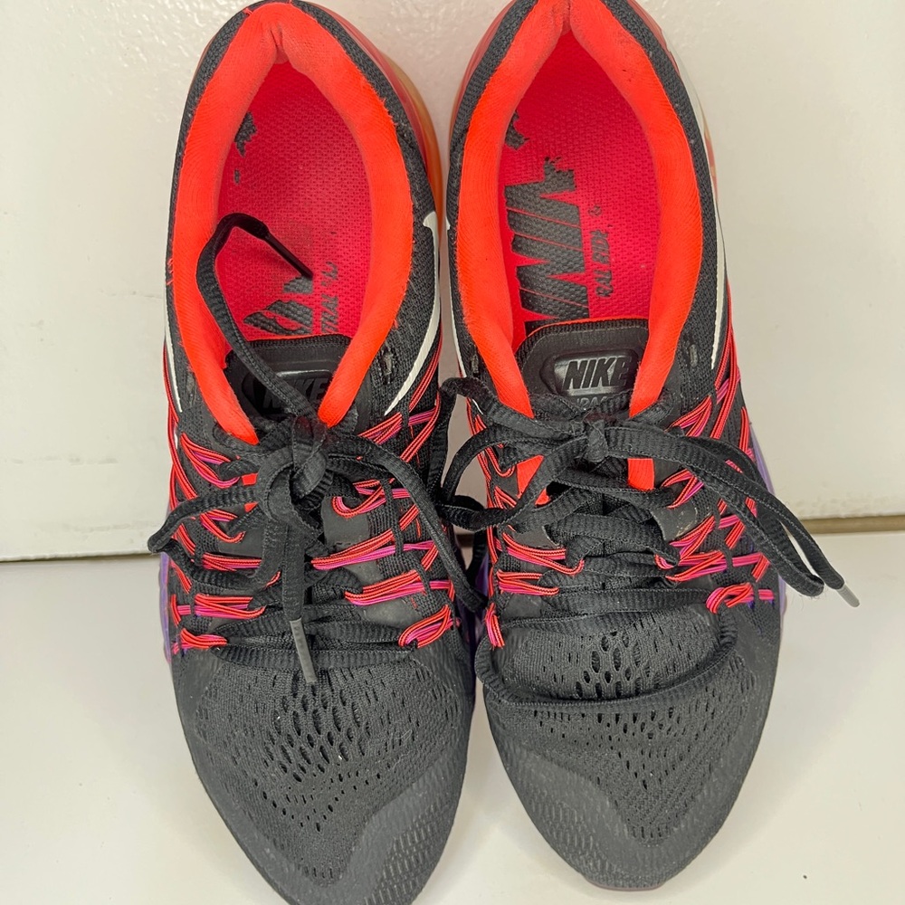 NIKE AIR MAX 2015 BLACK Hyper Punch Grape Women’s Running Shoes - Picture 8 of 9